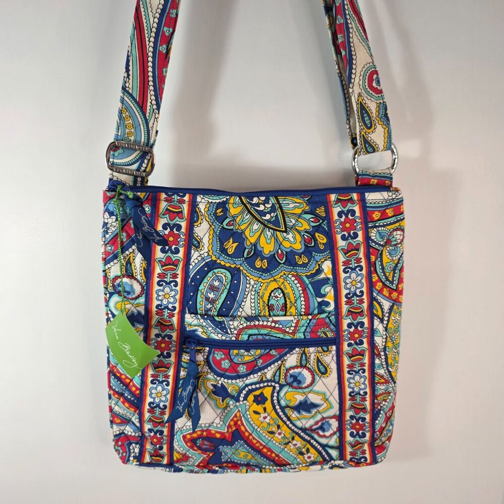 Vera Bradley Marina Paisley Hipster Crossbody Bag + Euro Wallet Set NWT - Picture 2 of 16